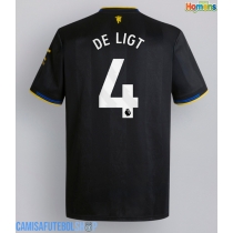 Camisa de time de futebol Manchester United Matthijs de Ligt #4 Replicas 3º Equipamento 2025-26 Manga Curta